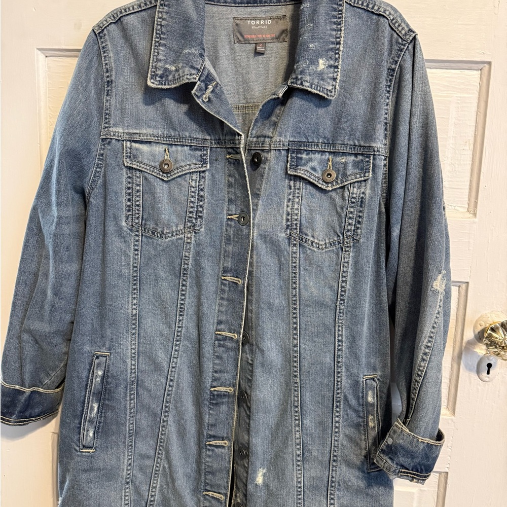 Torrid Blue Denim Jacket - Picture 7 of 9